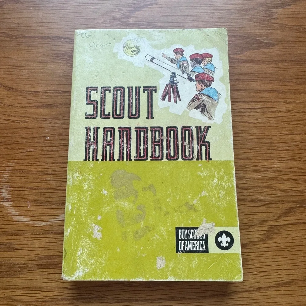 Vintage Boy Scouts of America Scout Handbook Paperback BSA Survival Guide 1960s